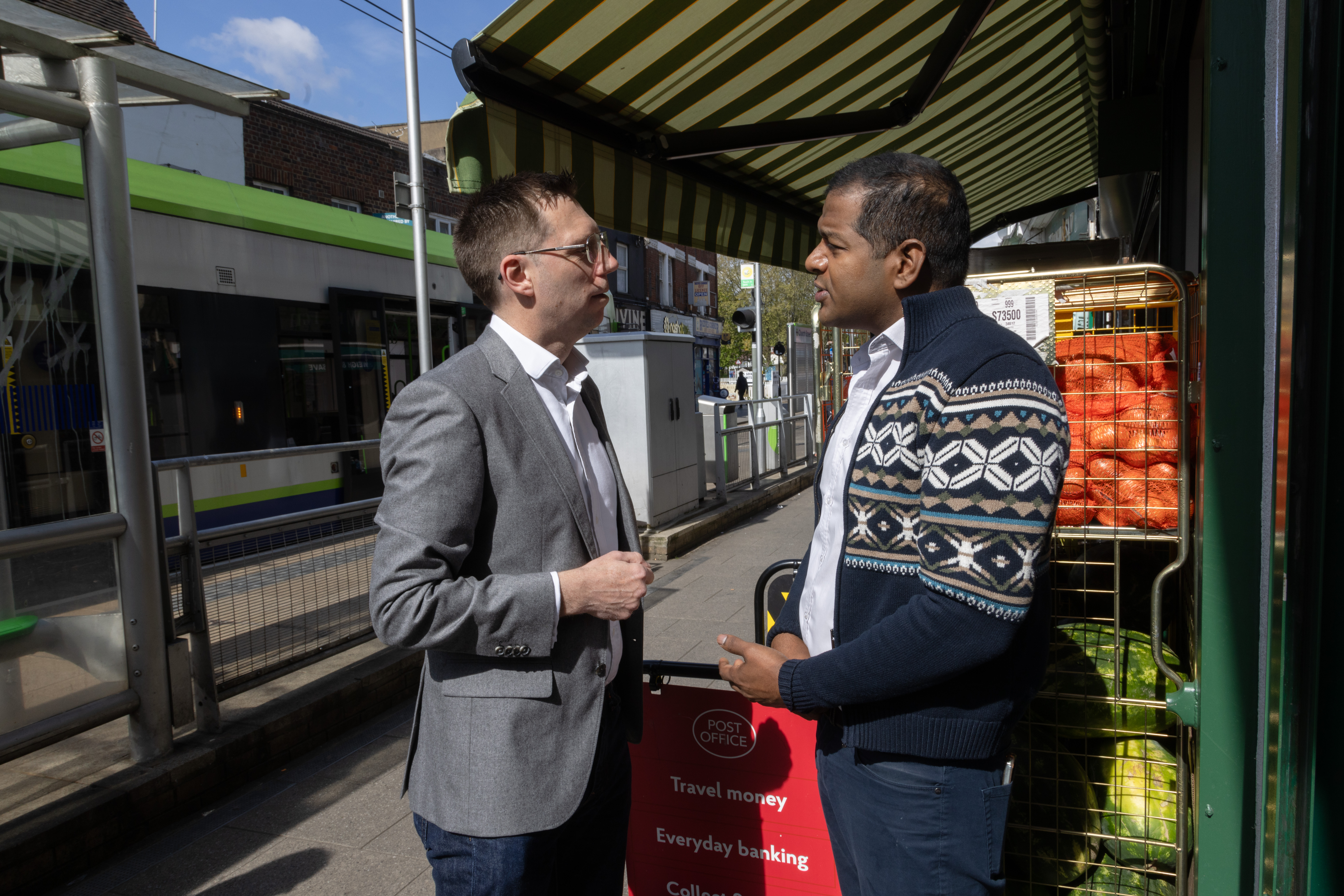 Rob hearing about shoplifting in Croydon
